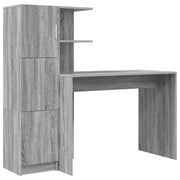 Scrivania | Tavolo da Ufficio 2 pz Grigio Sonoma