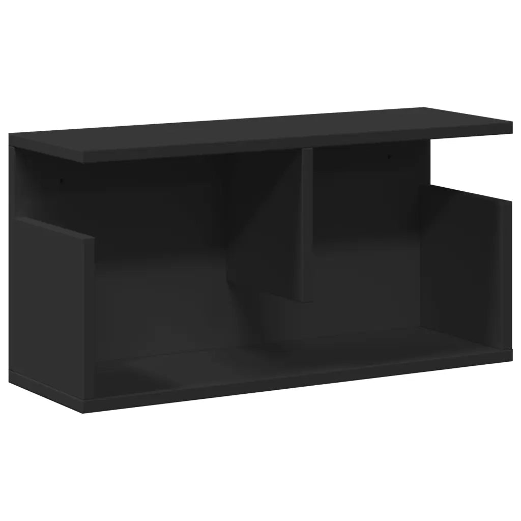 vidaXL Mobile a Parete 60x20x30 cm Nero in Truciolato