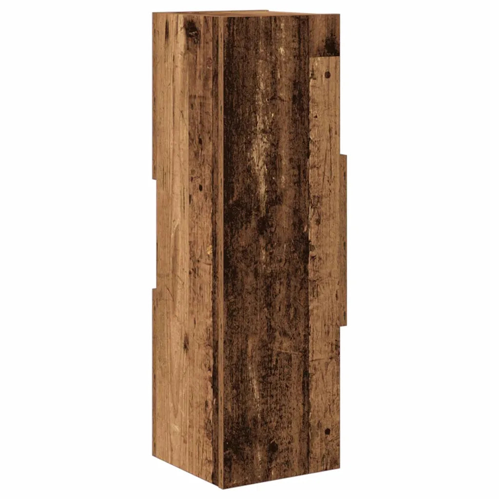 Mobile angolare Legno vecchio 25,5x25x80cm Legno multistrato