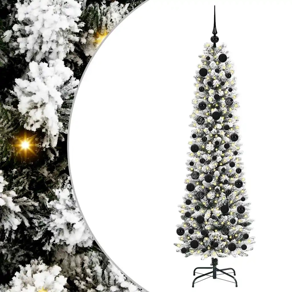 Albero di Natale artificiale con 300 LED Bianco 180 cm 3396106