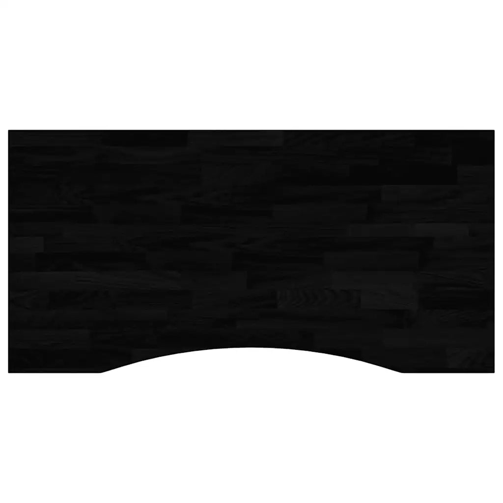 Piano Scrivania Marrone Scuro 100x50x2,5 cm in Rovere Massello