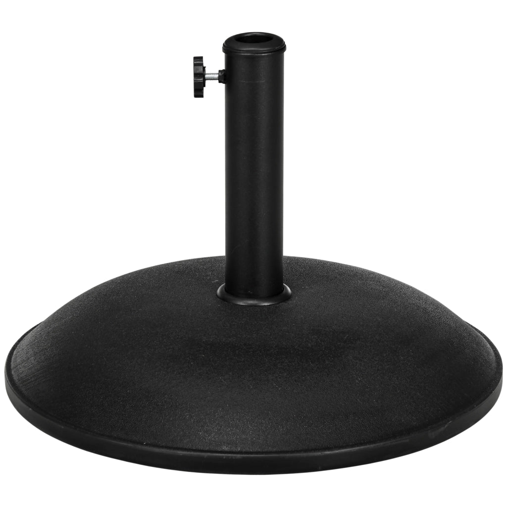 Base per ombrellone rotonda in cemento ¨C zephmum ¨C nero ?49x34.5cm 20kg