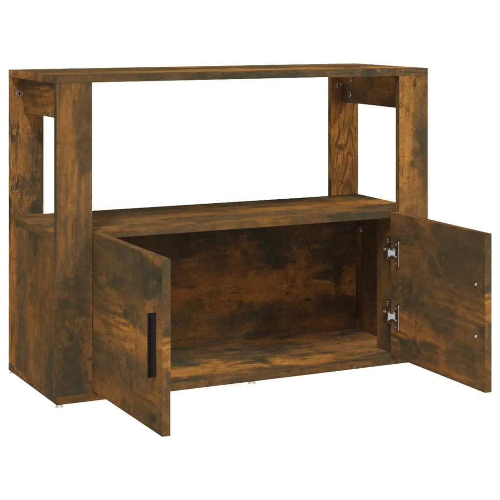 Credenza cassettiera armadio mobile contenitore organizer per cucina soggiorno salotto 80 x 30 x 60 cm legno ingegnerizzato marrone 02_0031105