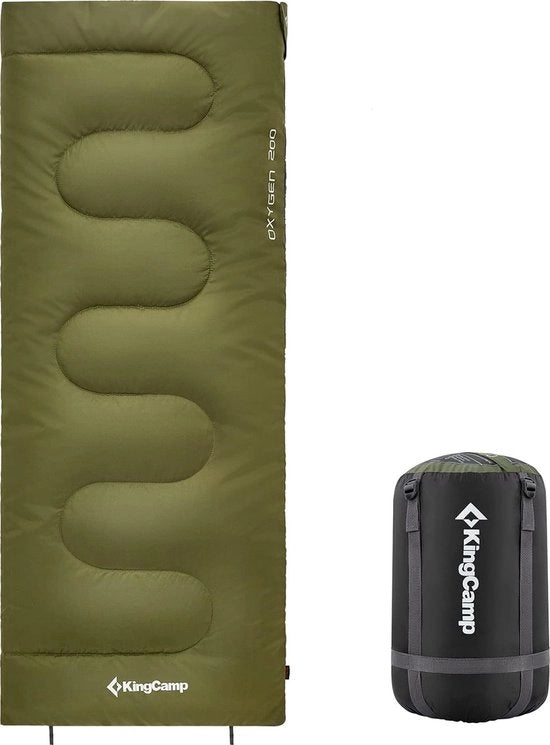 Slaapzak 3 stagioni, comfort luce, sacco da letto leggero, portatile con cappuccio, per campeggio interno ed esterno, escursioni
