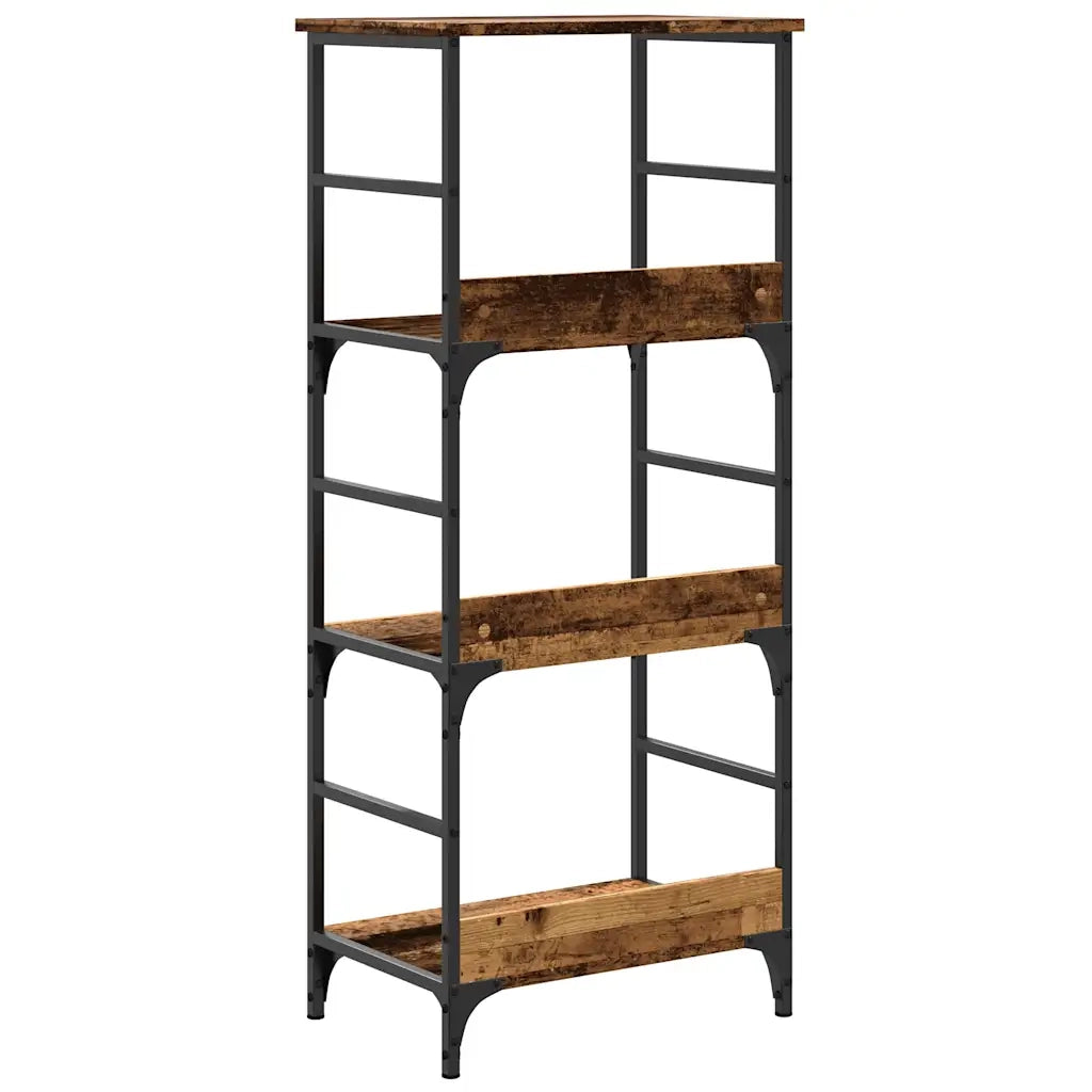 vidaXL Libreria Legno Antico 50x33x117,5 cm in Legno Multistrato