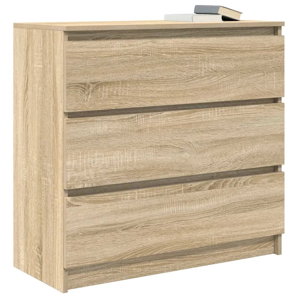 Credenza Rovere Sonoma 80x35x76 cm in Legno Multistrato 861735