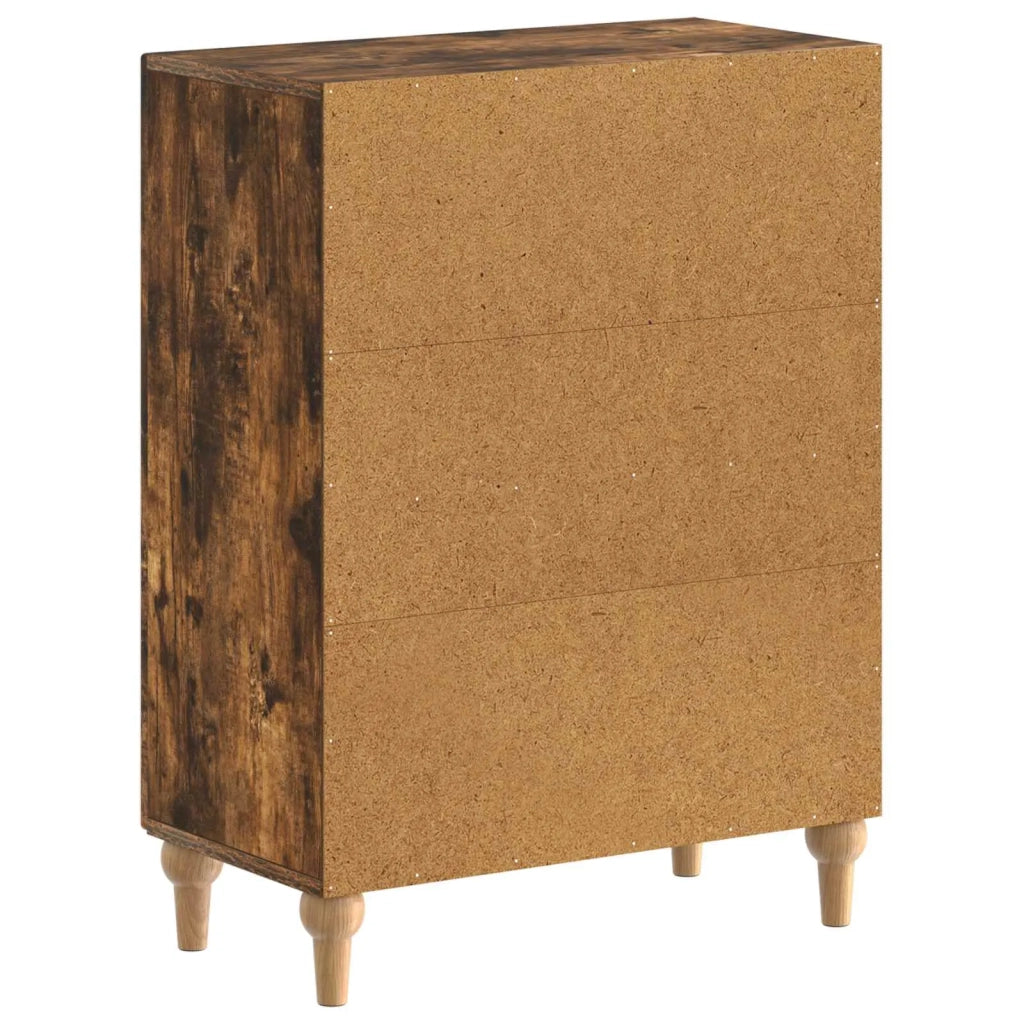 Mobiletto da Bagno ALKMAAR Rovere Fumo 59,5 x 31 x 80 cm 896180