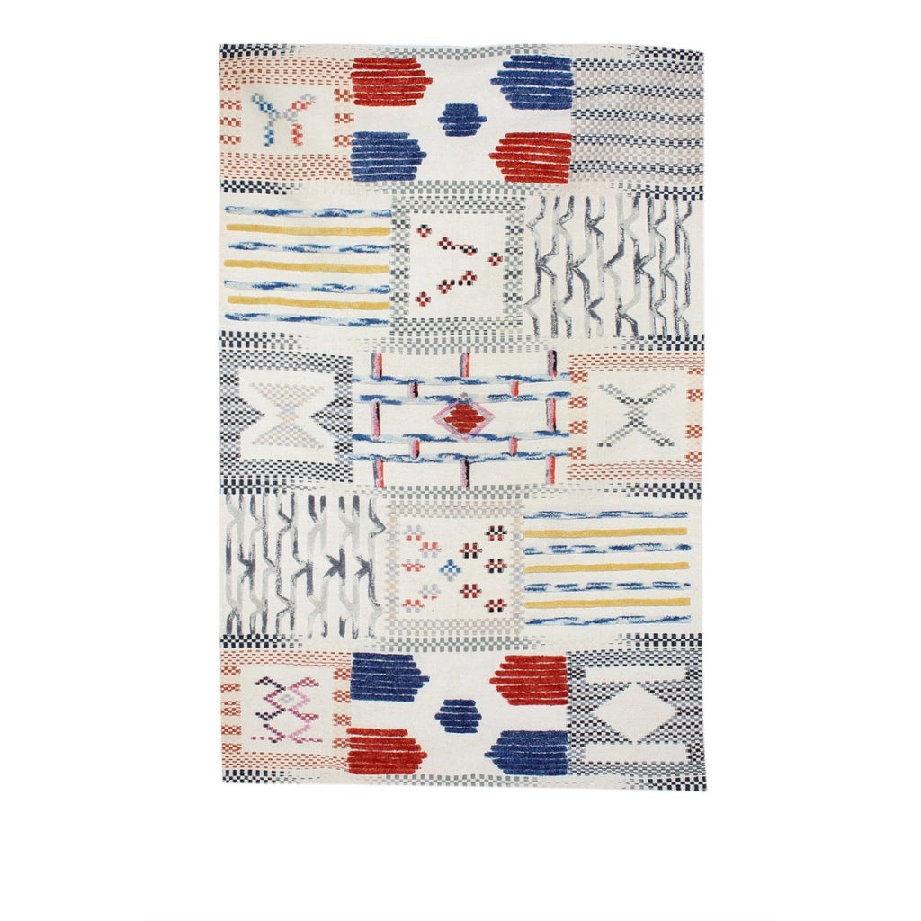 Tappeto Empire 100 in lana avorio e multicolore