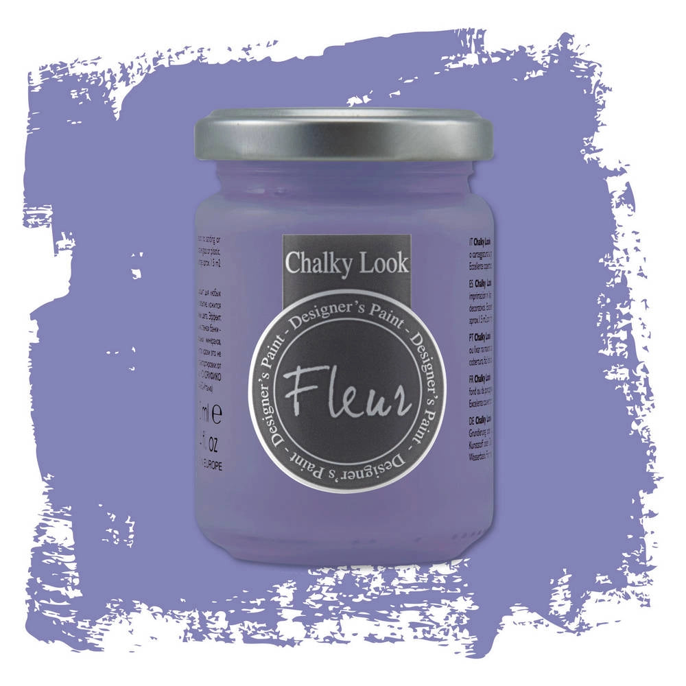 Fleur Pittura Chalky Look Colore Opaco Gessoso Shabby Legno Metallo Pareti Pelle Colore: Lavaender Blue, Formato: 330 ml