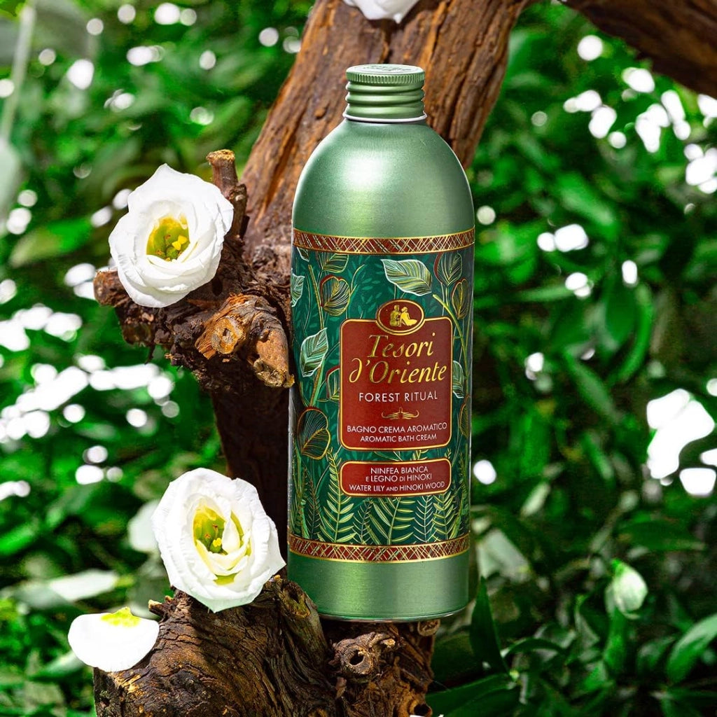 TESORI D'ORIENTE FOREST THERAPY BAGNO CREMA AROMATICO NINFEA BIANCA 500 ML