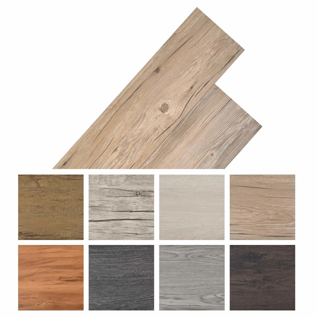 Tavole per Pavimenti 18 pz Marrone 5,26 m2 PVC CFW2163588
