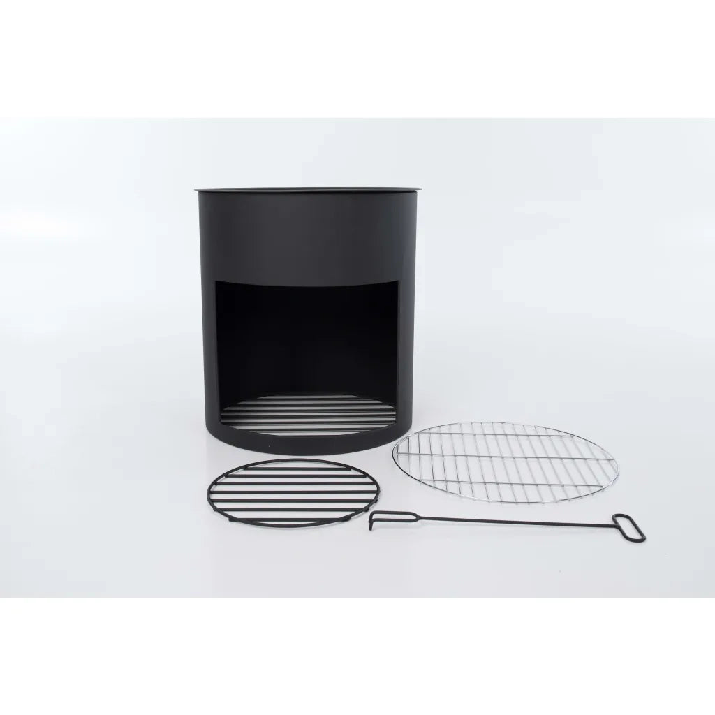 RedFire Braciere Milshire Nero in Acciaio 429040