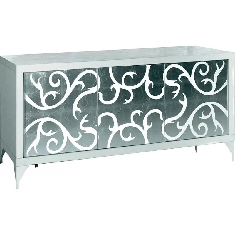 madia credenza moderna frassino e rovere bianco l 180 x 45x 81 h. - Mobili 2G