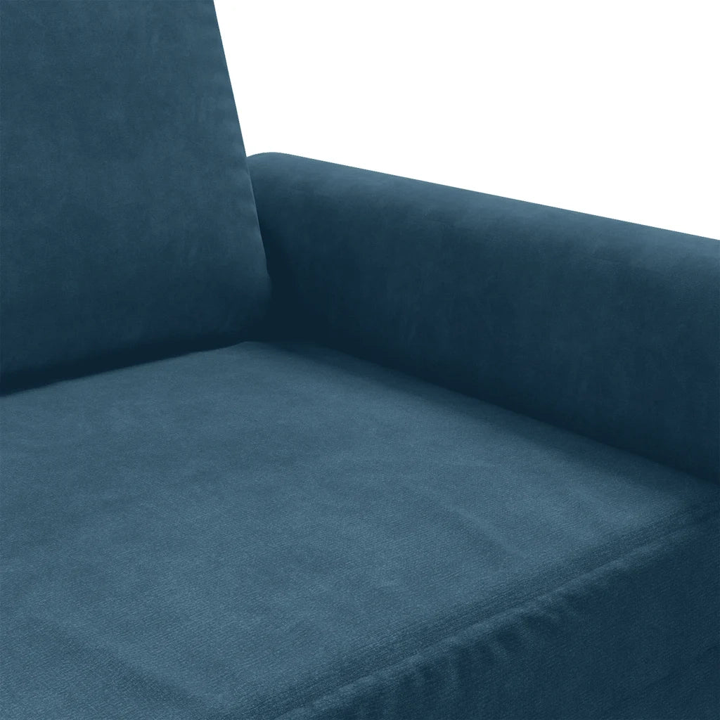 Divano Sedia-Poltrona Blu 60 cm Velluto 236701