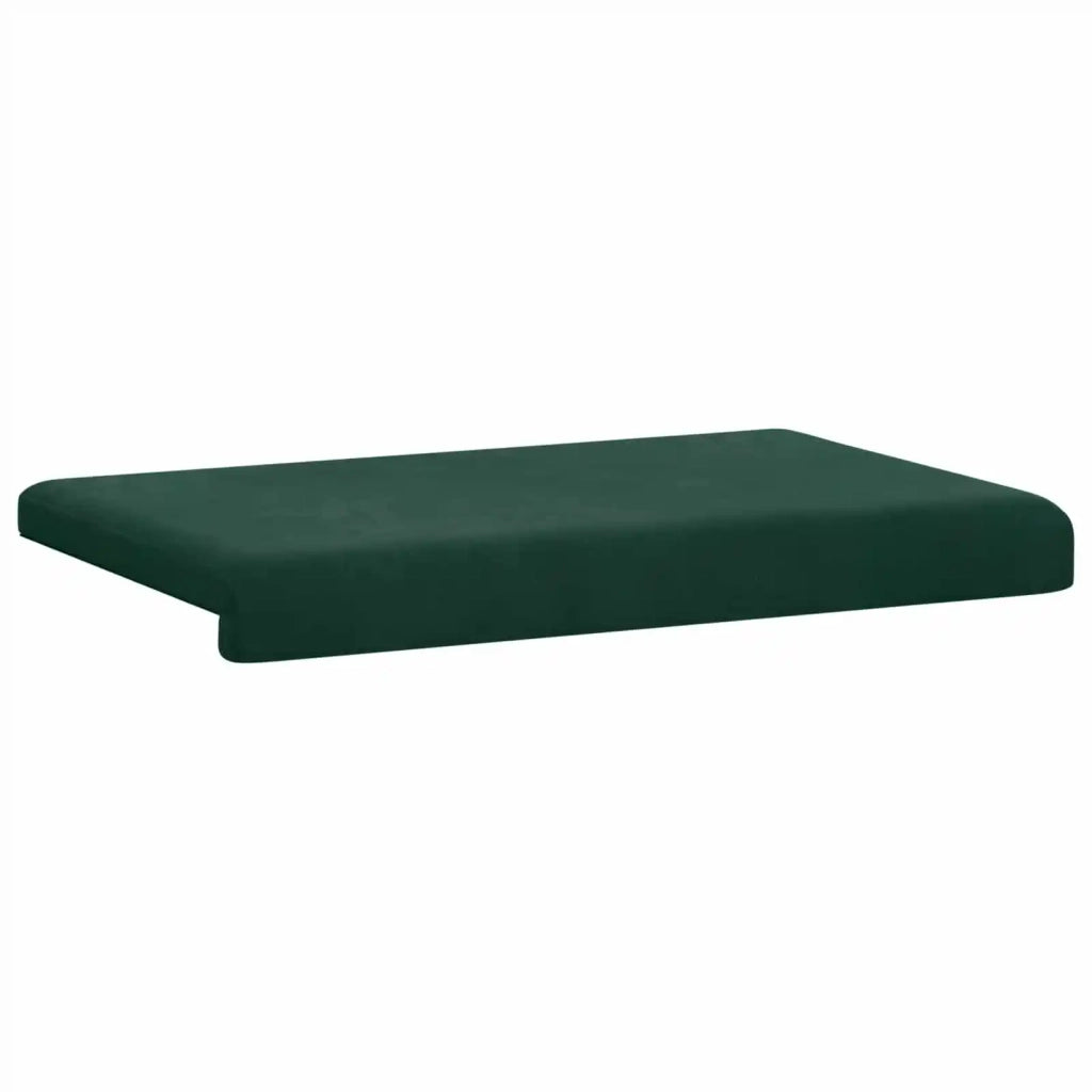 Cuscino per panchina Velluto (V) Verde Scuro Profondità 35 cm 42043177