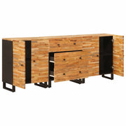Credenza 3 pz | Madia | Buffet da pranzo | Armadio da pranzo Marrone 60 x 33 x 75 cm Legno di mango massello