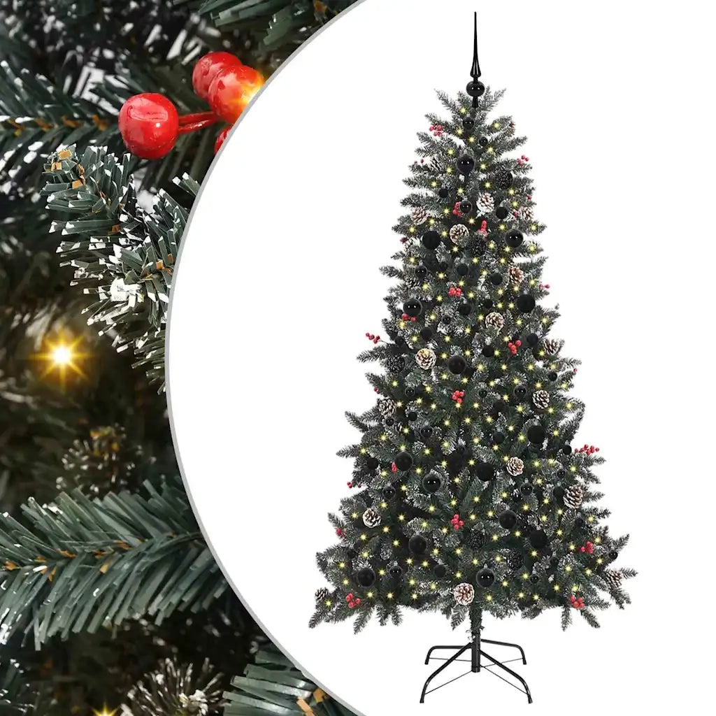 Albero di Natale artificiale con 300 LED Verde 210 cm 3395893