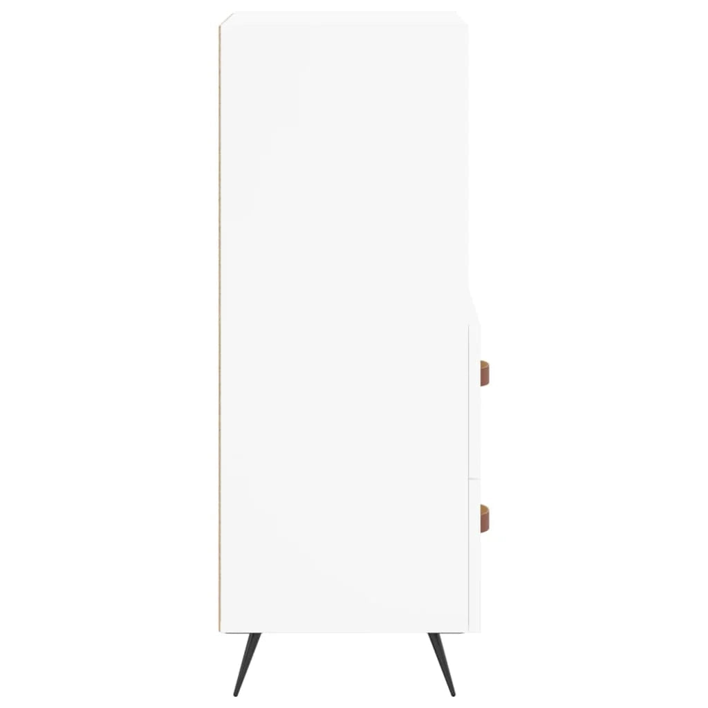 Buffet credenza cassettiera mobiletto mobile contenitore organizer per cucina soggiorno salotto 34,5 x 34 x 90 cm legno ingegnerizzato bianco 02_0030271