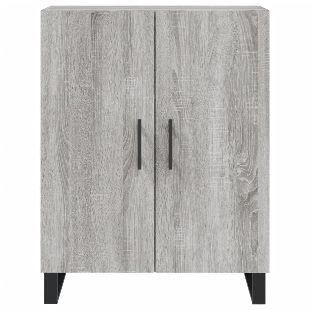 Buffet credenza cassettiera armadio mobile contenitore organizer cucina soggiorno salotto rovere Sonoma alto 69,5 x 34 x 180 cm legno ingegnerizzato grigio 02_0035606