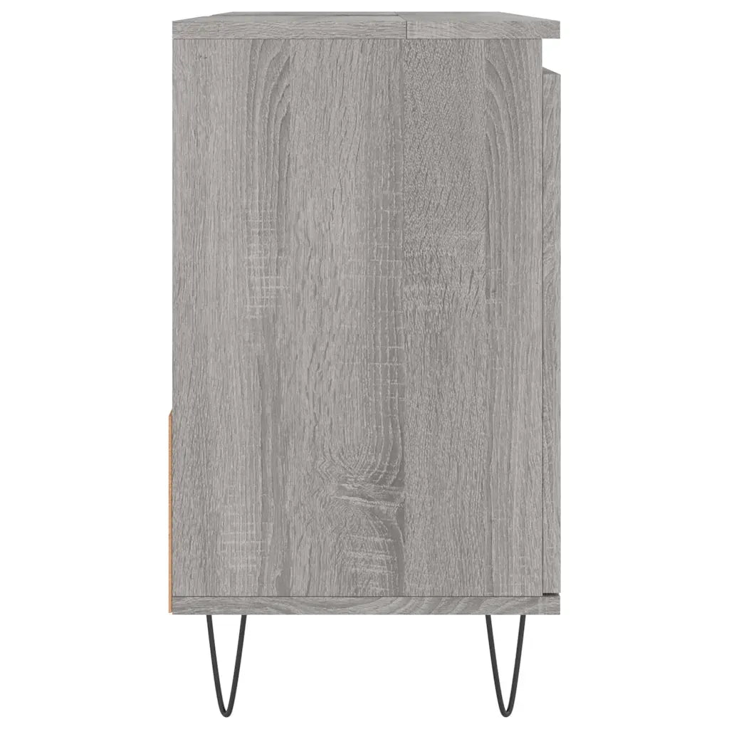 Armadietto Bagno Grigio Sonoma 65x33x60 cm in Legno Multistrato 831610