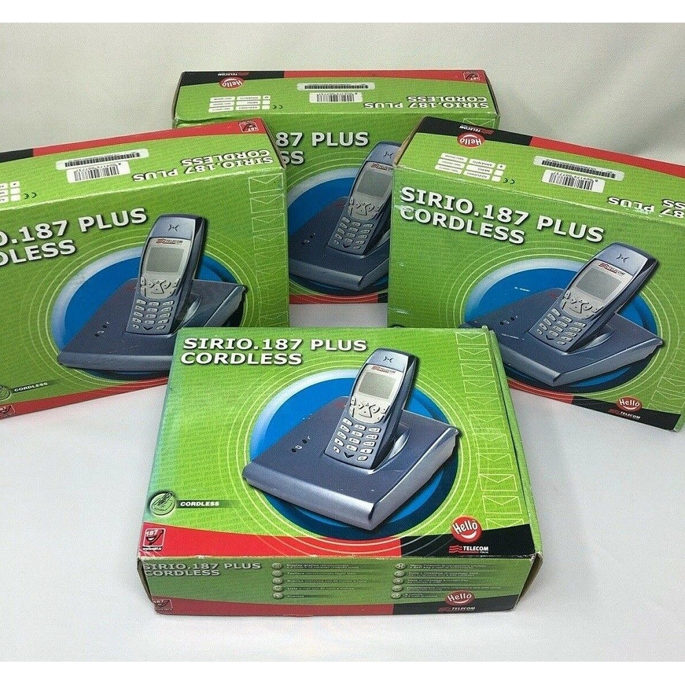 Trade Shop - Telefono Cordless Telecom Sirio 187 Plus Vivavoce Rubrica Tastiera Illuminata -