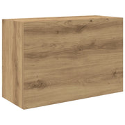 Mobiletto da bagno a parete dal design pratico 60 x 25 x 40 cm realizzato in legno di rovere composito finitura artigianale 02_0051268