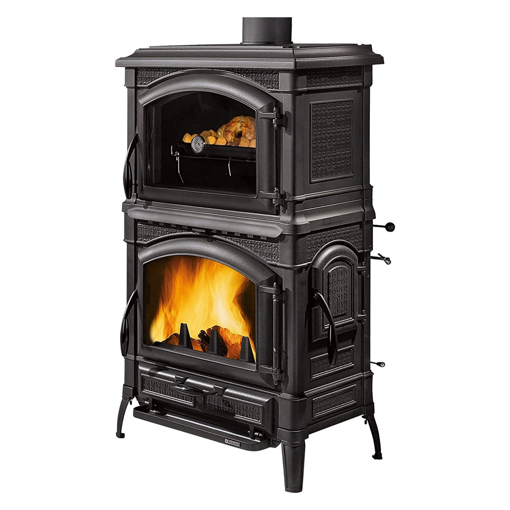 1pz stufa a legna 'isotta forno evo' nero antracite cod:ferx.700115nlm