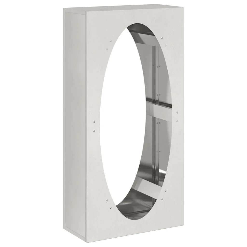 Rastrelliera per Legna da Ardere 50x23x100 cm in Acciaio Inox 864185