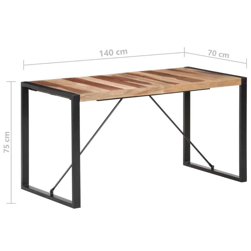 Tavolo da Pranzo 140x70x75 cm in Legno Massello 321540
