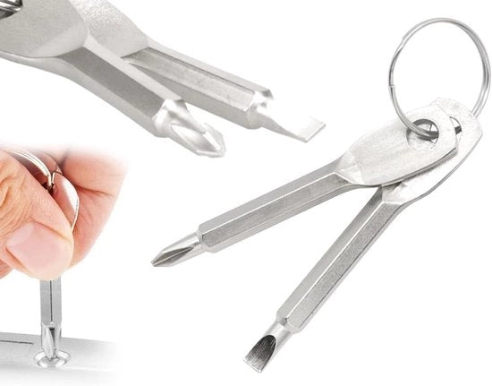 Set di 2 mini-torx con funzione di apri-bottone e apri-serratura per uso facile da portare con sé