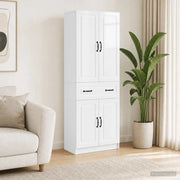 Set di armadi 2 pcs Bianco Lucido Legno ingegnerizzato 3416992