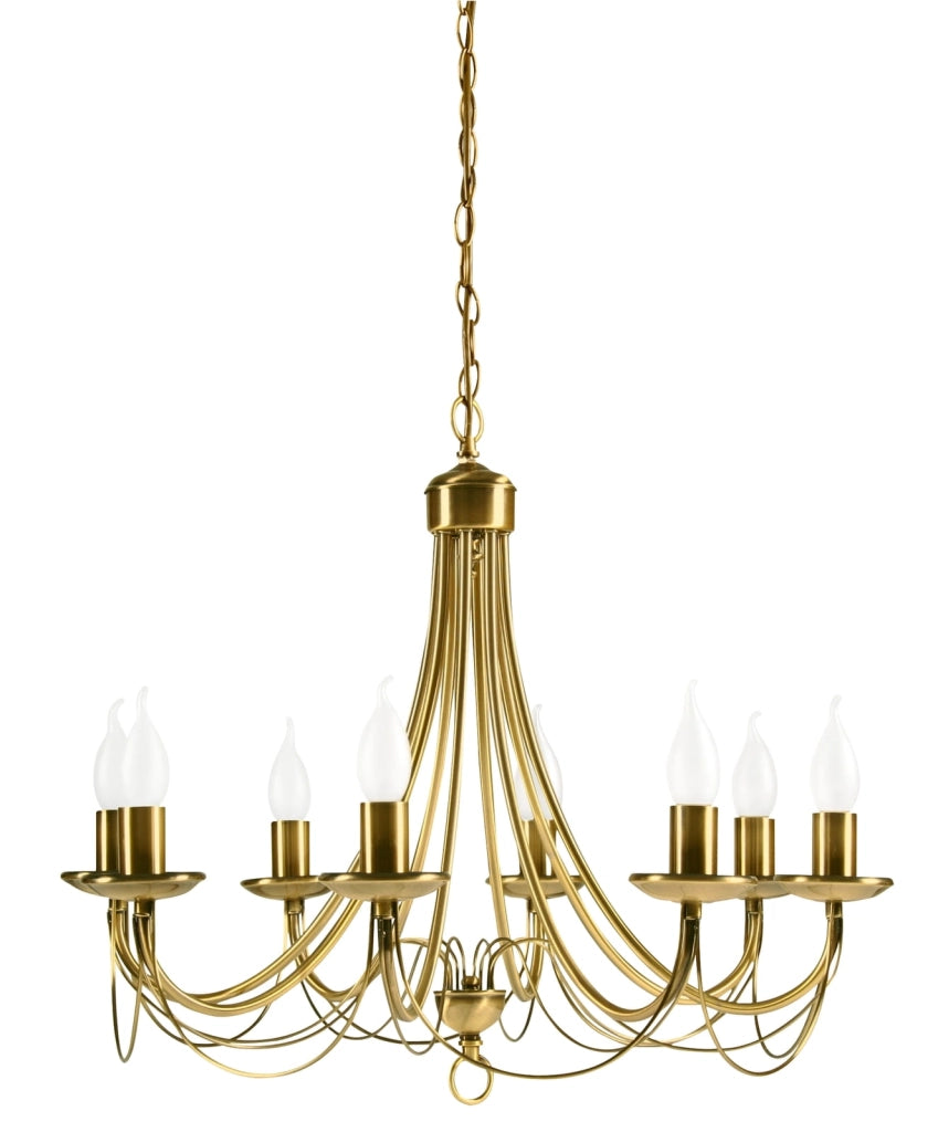 Lampadario Candellux Muza 38-69187 ottone 8xE14 regolabile