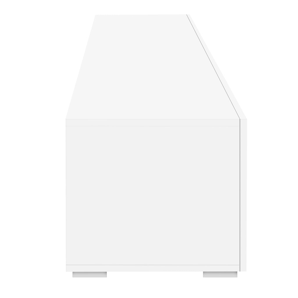Mobile porta TV moderno con LED variabile in MDF bianco per soggiorno e sala da pranzo 240 × 35,5 × 38,5 cm