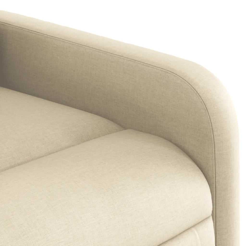 Divano Sedia-Poltrona Reclinabile in Tessuto Crema 474221