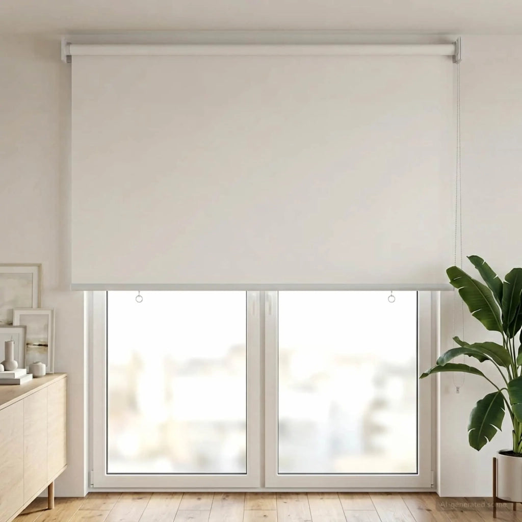 Voletta a rullo | Tenda a rullo con protezione UV Bianco 60 x 230 cm Poliestere