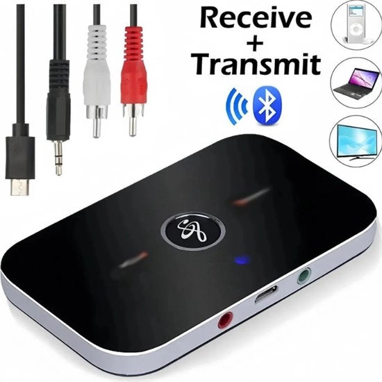 Adattatore Bluetooth 2-in-1, trasmettitore e ricevitore, adattatore audio AUX senza fili 3,5 mm