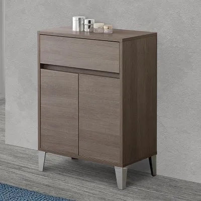 Mobiletto multiuso da 60 cm Way 2 ante e un cassetto in rovere scuro