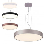 Trade Shop - Lampadario Cerchio 80 Cm Led 95 W Lampada Up Down Sospensione 2 Temperature Luce -