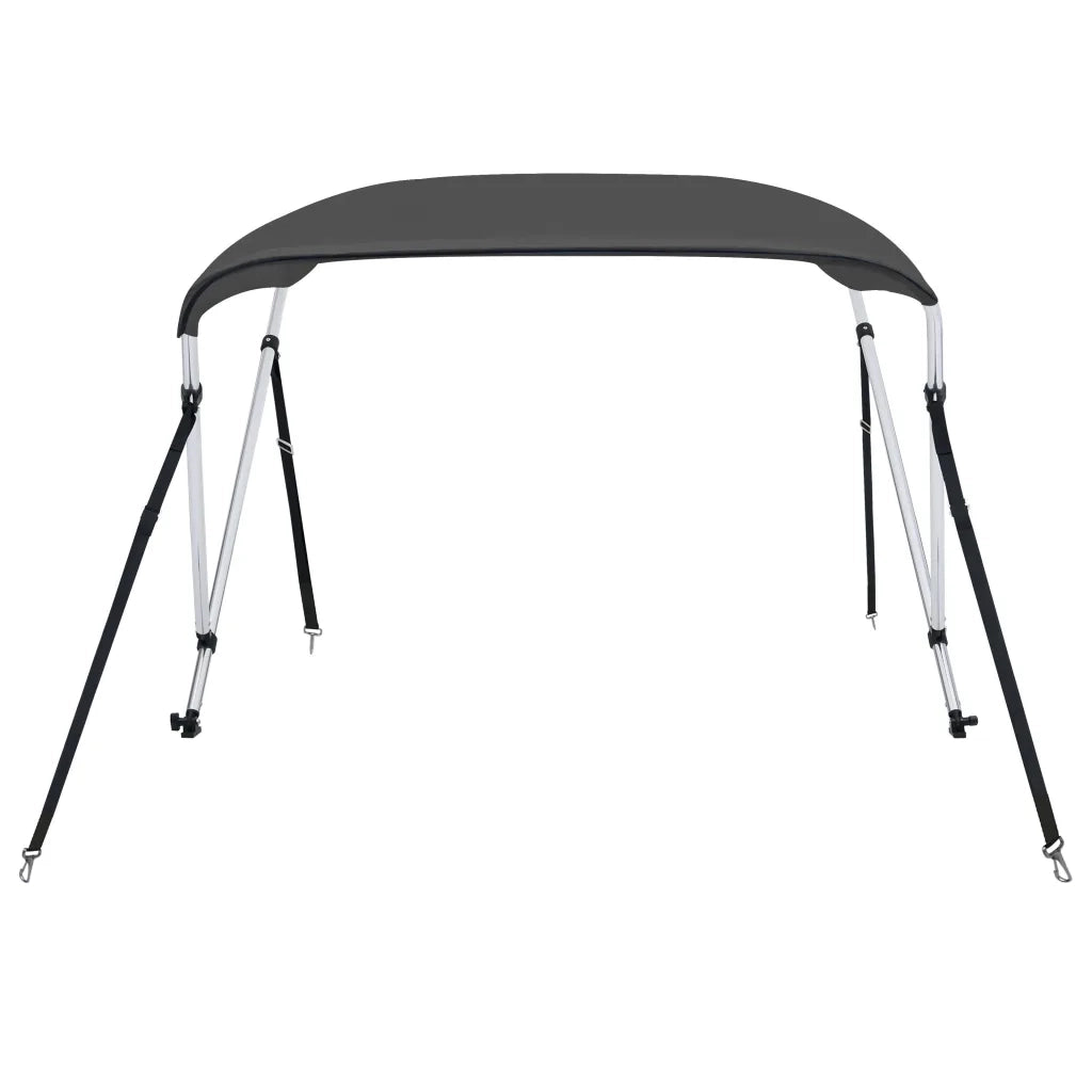 Bimini di Prua con Tendalino a 2 Archi Antracite 150x120x110 cm 93129