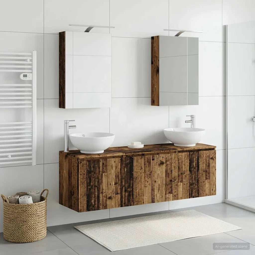 Set di Armadi da Bagno 5 pcs Legno antico Legno ingegnerizzato 3406477
