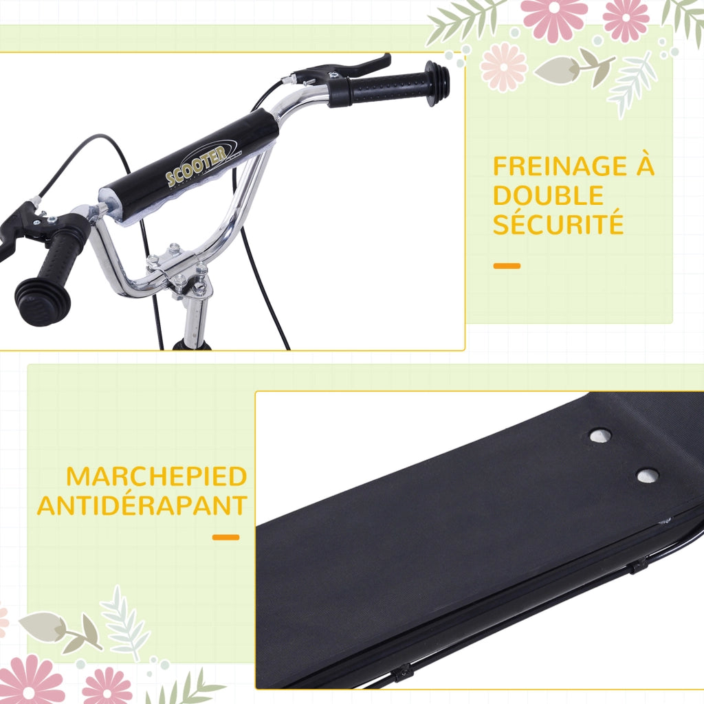 Pattinette Grandi Ruote Pneumatiche ¨C zephmum ¨C Nero Acero ?41cm
