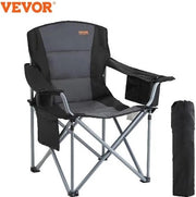 Sedia da Campeggio Ultraleggera - Sedia da Pescatore - Sedia da Giardino - Nero - Massimo 160 KG - Sedia Pieghevole - Campeggio