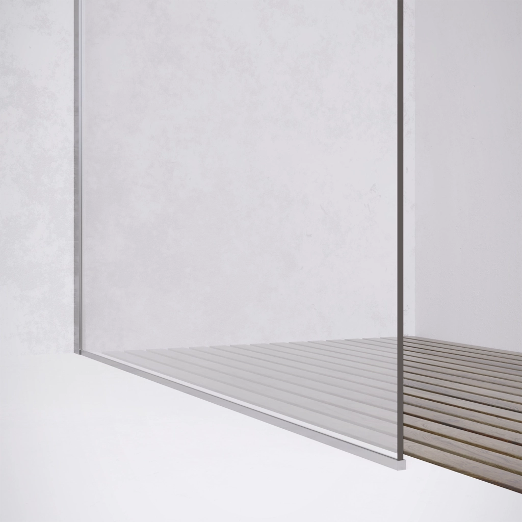 Parete doccia walk-in 150 cm 8mm trasparente anticalcare h200 | Lazaros