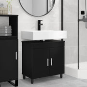 Mobiletto da bagno Nero 60 x 35 x 60 cm Legno ingegnerizzato 889396