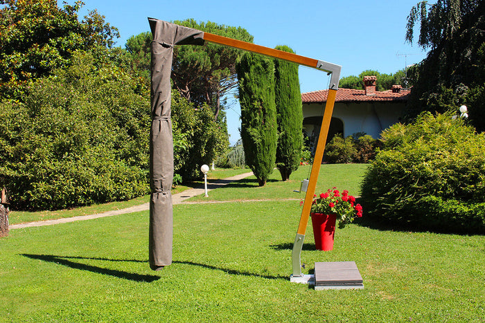 Custodia Fodera per Ombrellone da Giardino 310x60 cm in Mytex Impermeabile Taupe