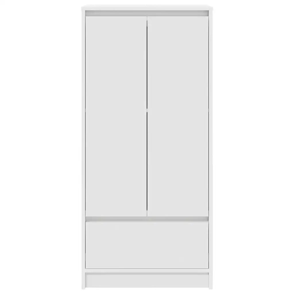 Armadio con Cassetto Bianco 55,5x34x119,5 cm Legno Multistrato CFW6171250