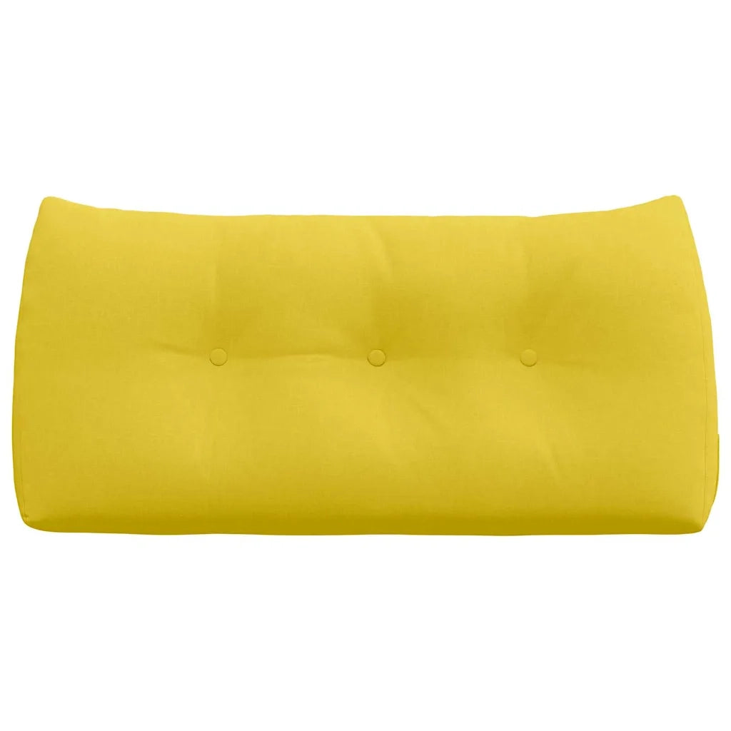 Cuscino per Schiena | Cuscino dorsale Giallo Chiaro 100 x 24 x 50 cm Tessuto