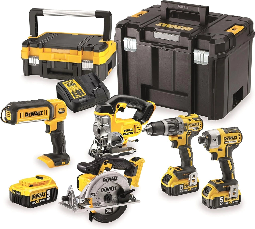 DeWalt DCK551P3T-QW - Kit di attrezzi 18 V, colore: Giallo/Nero