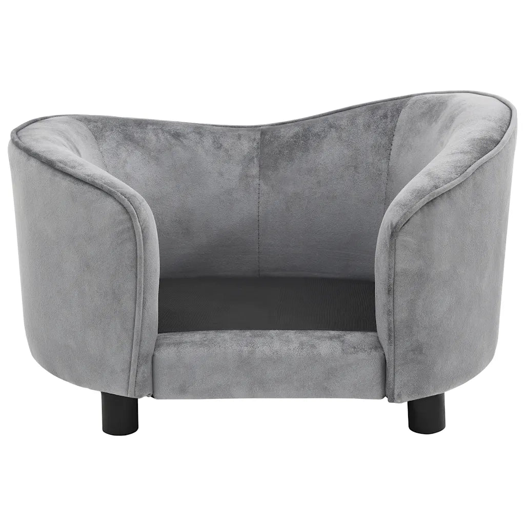 Divano per Cani Grigio 69x49x40 cm in Peluche 170941