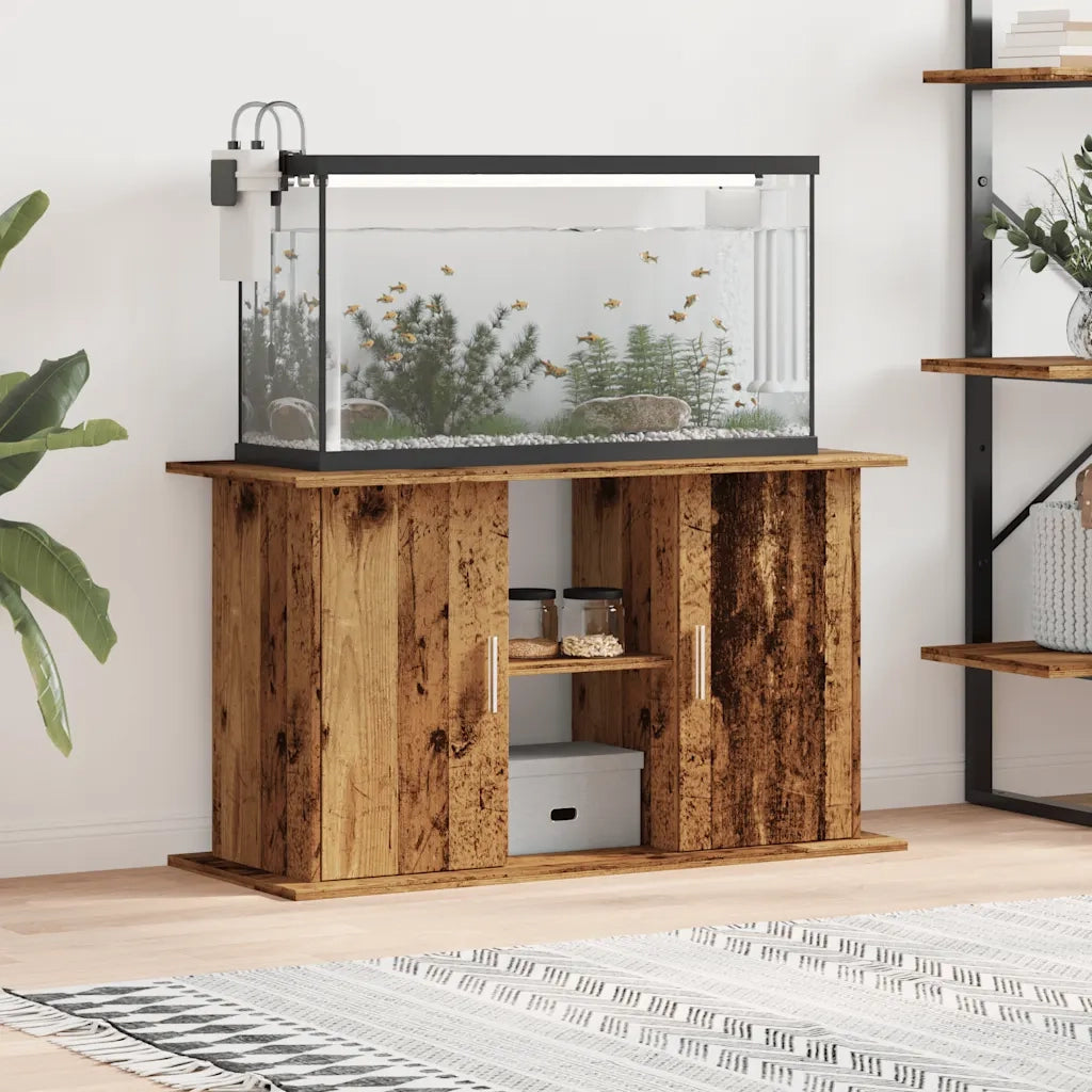 Supporto Acquario 101x41x58cm in Legno Multistrato Legno Antico 857280